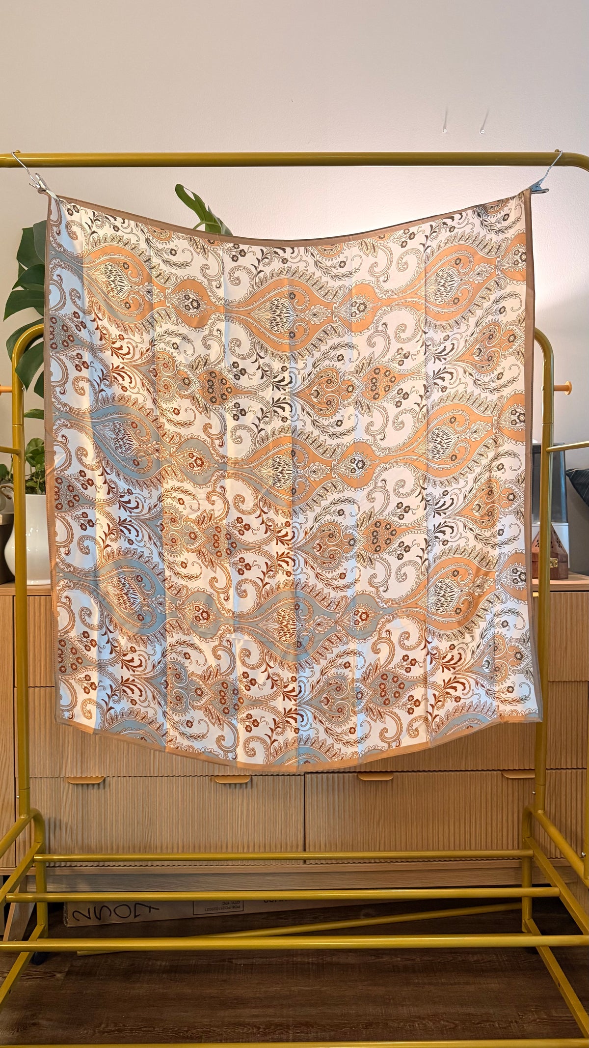 Paisley Silk Scarf — Jade & Ivory