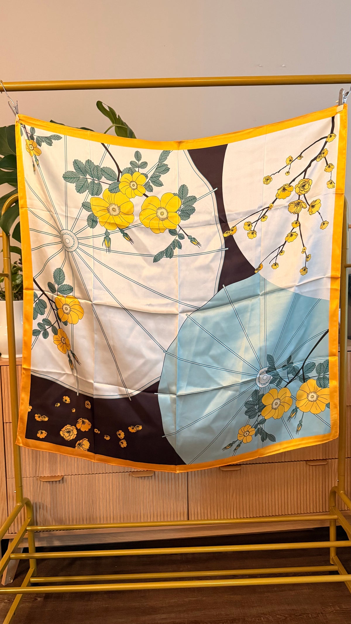 Parasol Silk Scarf — Buttercup