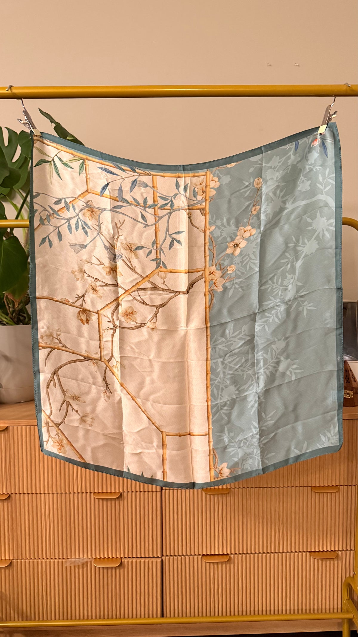 Bambou Silk Scarf — Blossom & Sage