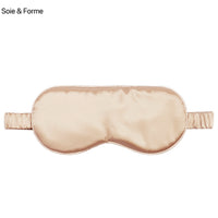 Mulberry Silk Eye Mask — Cotton-Filled, Champagne Gold