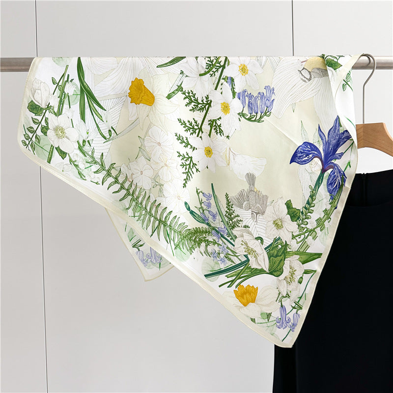 Bontanical Silk Scarf — Toile Botanical 25" Square