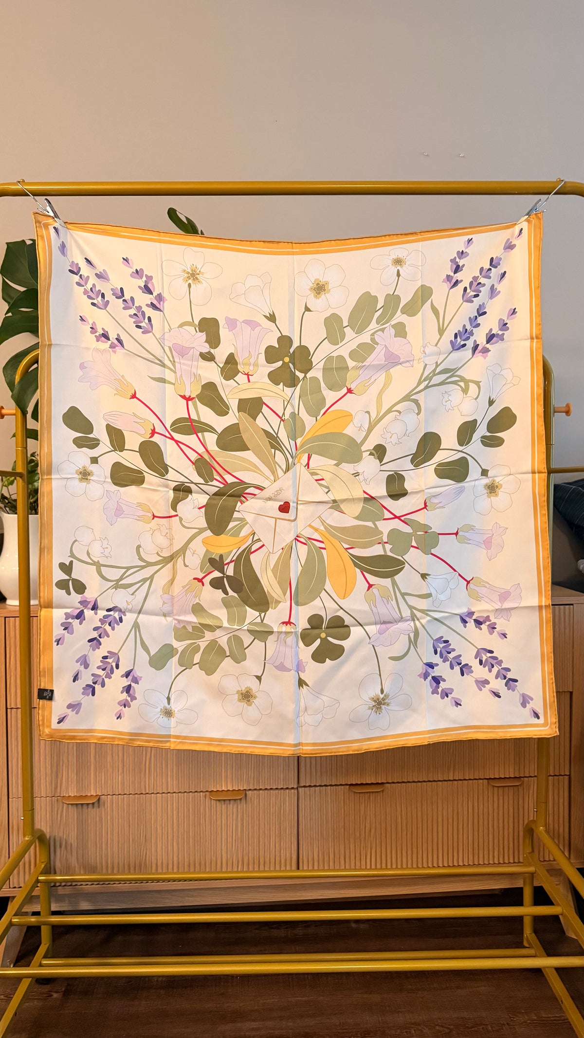 Billet-Doux Silk Scarf — Wildflower
