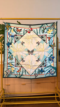 Nymphéa Silk Scarf — Double-Sided